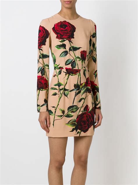 dolce gabbana rosso|dolce & gabbana rose dress.